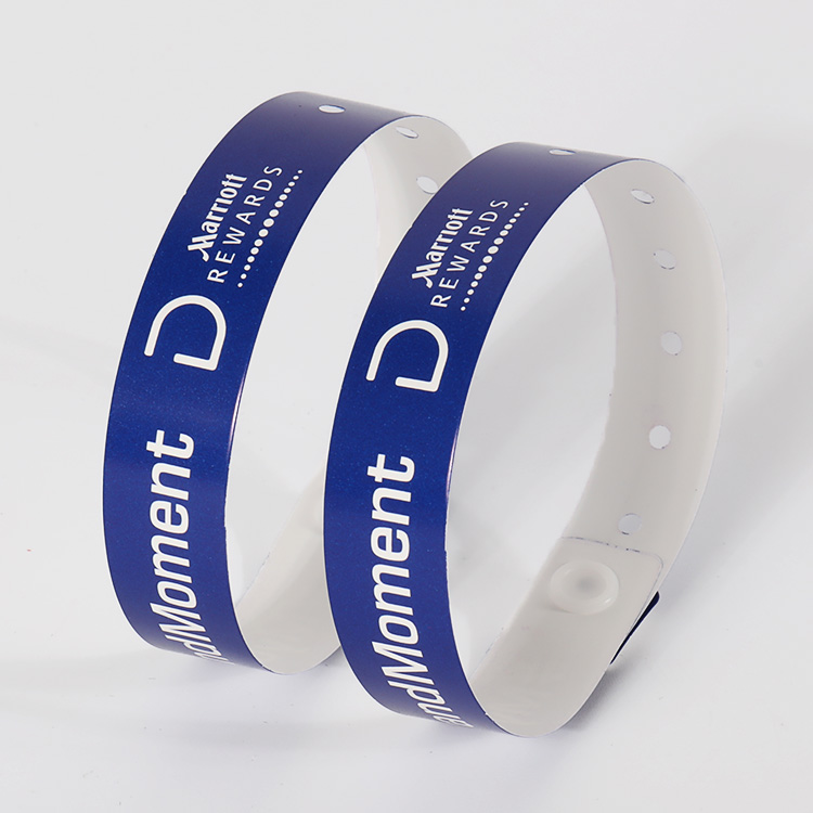 Custom Wristband Factory Plastic Wrist Band Vinyl jednorázový lékařský ID náramek 3