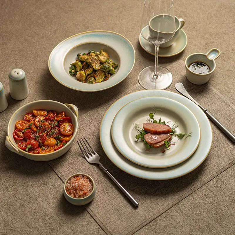Two Eight 40 Piece Porcelain Dinnerware Set 100 SETS 40 Piece Porcelain Dinnerware Setinquire Now 5