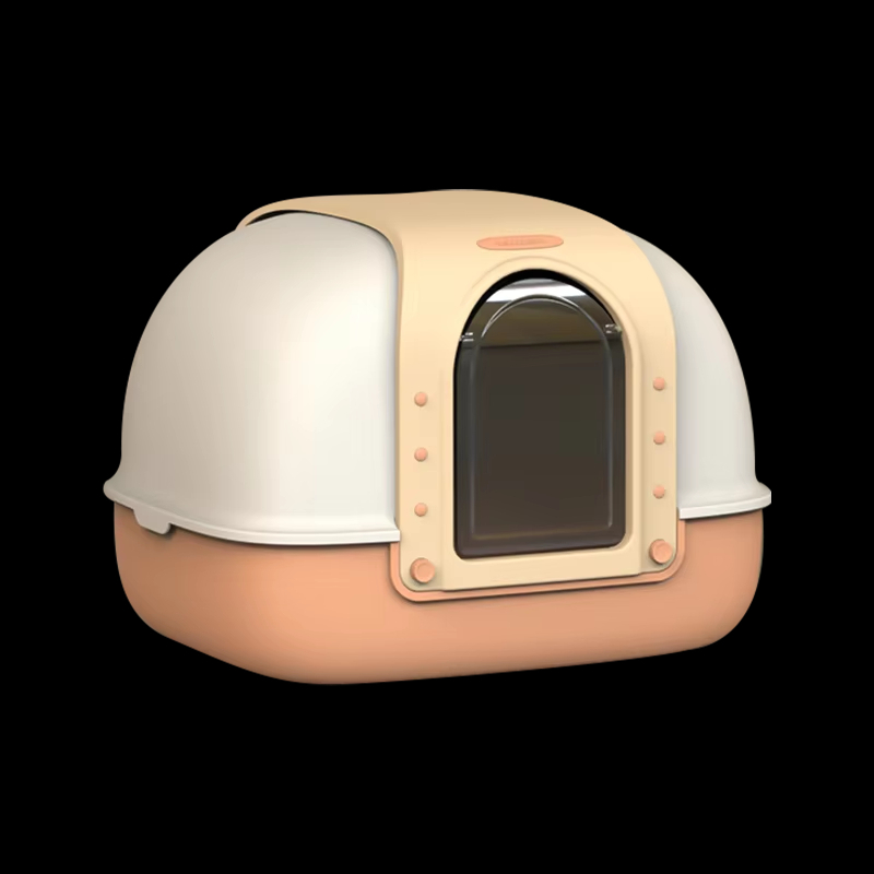 orange-New Fully Enclosed Manufacturer Removable Wholesale Suppliers Waterproof Cat Litter Box 1