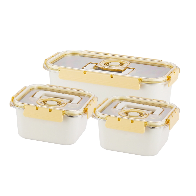 Newest Modern Lunch Box Design 304 Stainless Steel Freshness-preserving Box Bento Box with Visible Lid and Strong Silicone Sealing 1