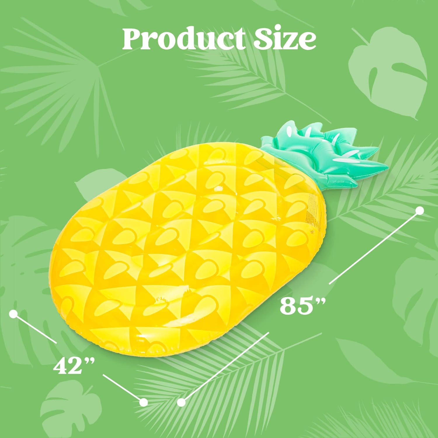 Inflatable Pineapple Pool Float Fun Beach Floaties Swim Party Toys Pool Island Summer Pool Raft Lounge 4