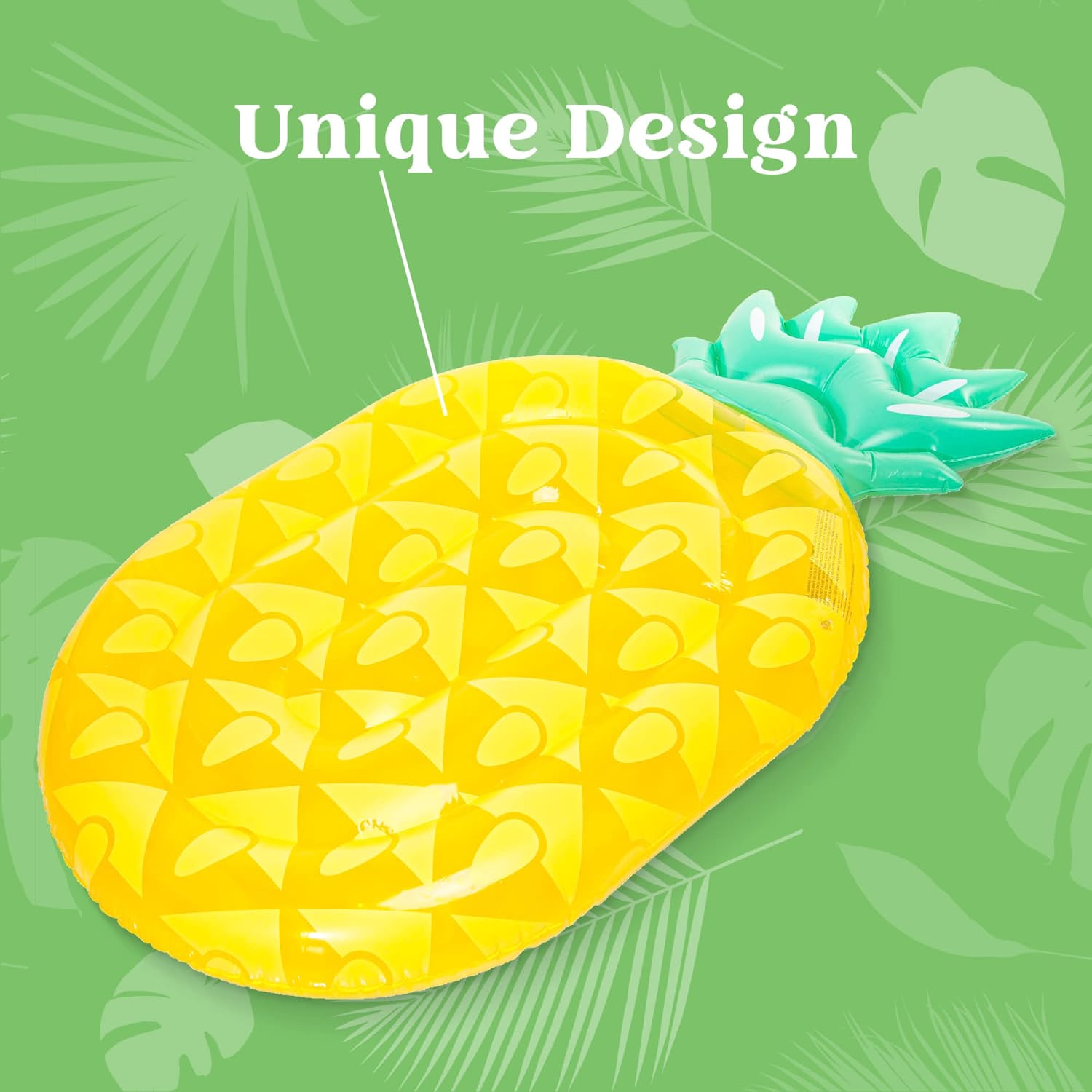 Inflatable Pineapple Pool Float Fun Beach Floaties Swim Party Toys Pool Island Summer Pool Raft Lounge 3