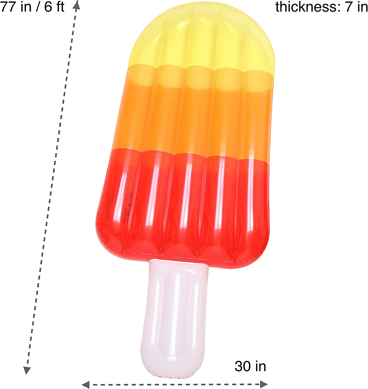 Aufblasbarer Schwimmring aus Eis am Stiel für den Sommer, Wasserspielzeug für Kinder und Erwachsene, aufgeblasener Schwimmring für den Pool, Partydekoration, extra groß, für den Sommer 3