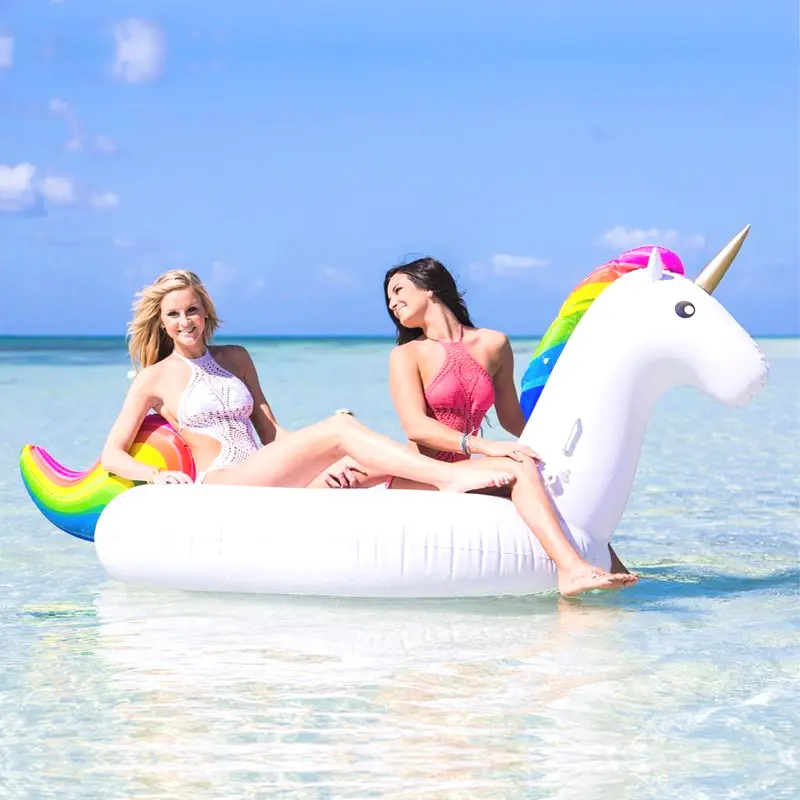 Schwimmen Pool Wasser Spielzeug Riesigen Aufblasbaren Einhorn Pool Float Pvc Aufblasbare Pool Float Floß 6