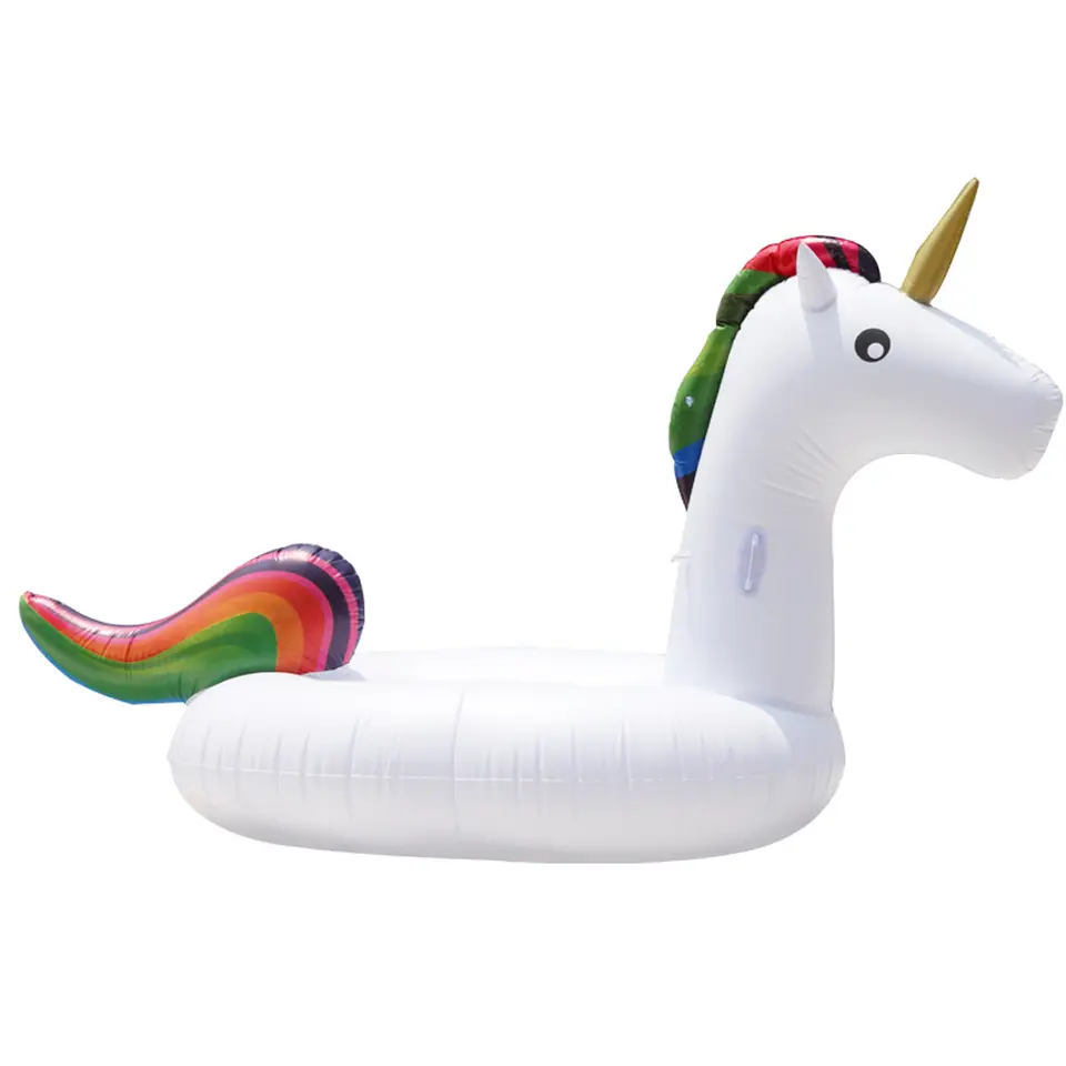 Schwimmen Pool Wasser Spielzeug Riesigen Aufblasbaren Einhorn Pool Float Pvc Aufblasbare Pool Float Floß 1