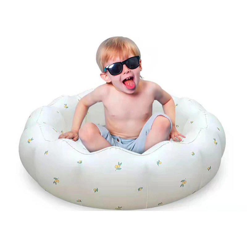 Inflatable Swimming Pools Flower Shaped Kiddie Pool Baby Bathtub Basin Summer Beach Party Decorations For Kids Toddler White 1