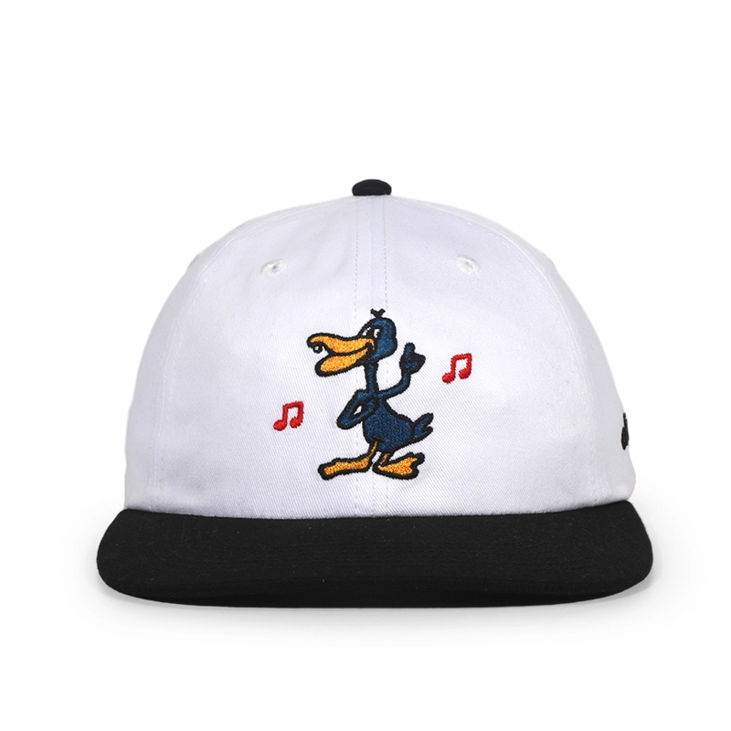 Cappellino Snapback in cotone 100% con vestibilità classica a 6 pannelli con ricamo Anatra Disco 1