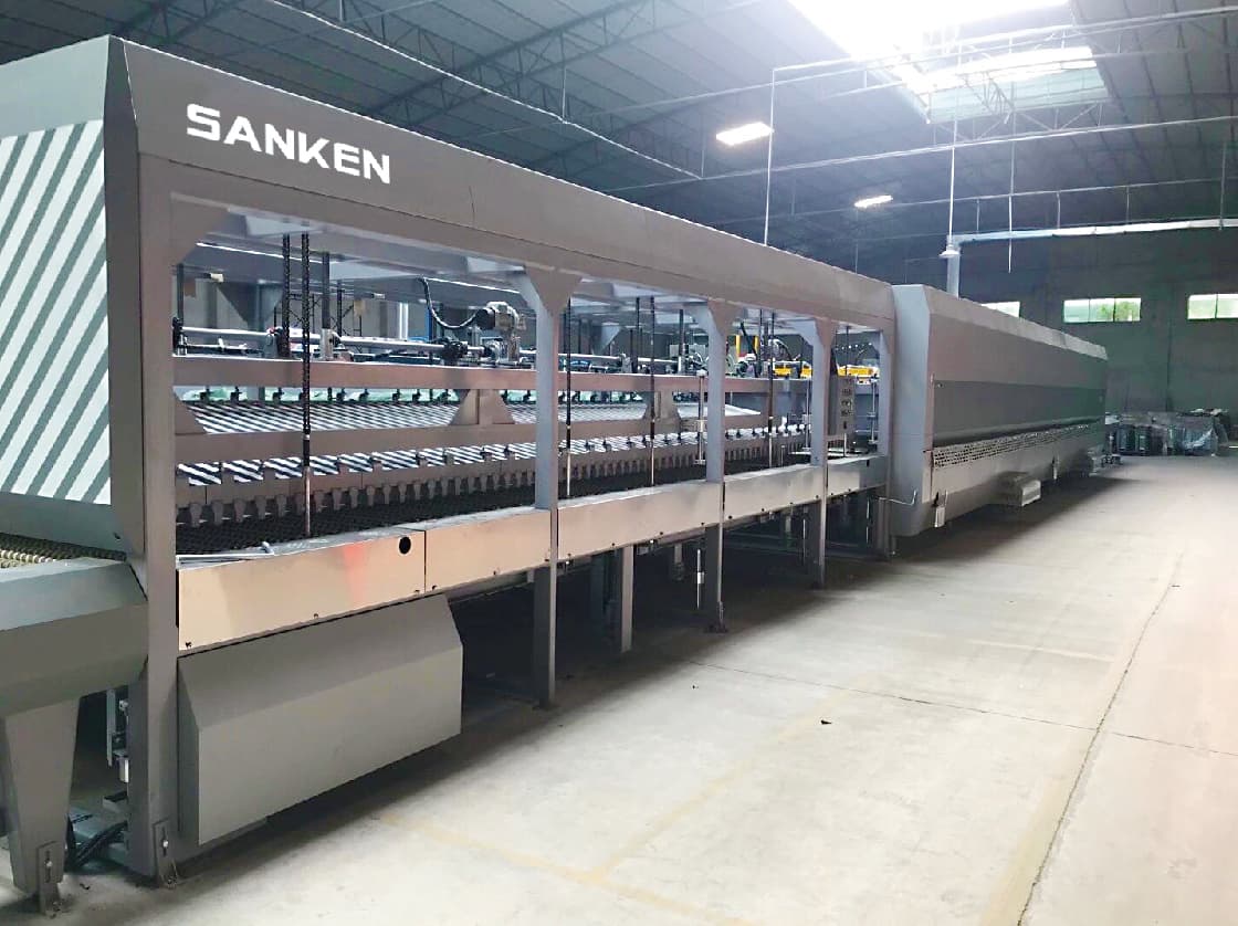 Línea de templado plano de vidrio por convección forzada | Horno de templado de vidrio de baja emisividad - SKFT-2442C