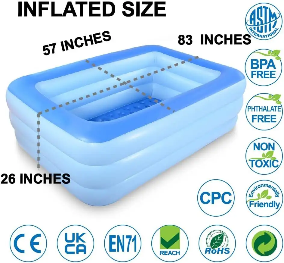 Swimming Inflatable Pool - for Pool - Justware Toys 4