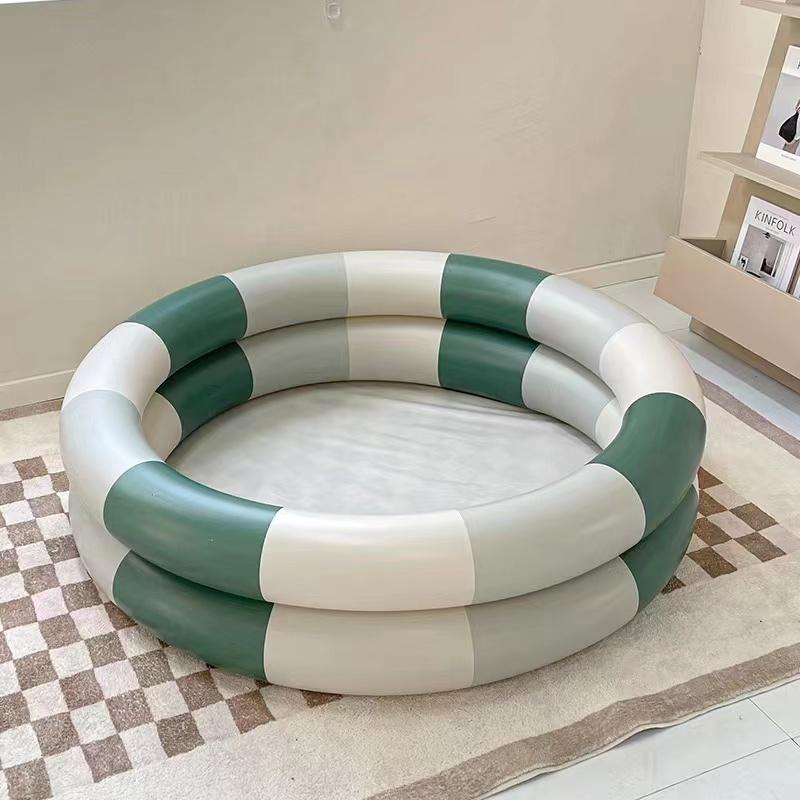בריכת שחייה מתנפחת PVC בצורת עגולה לילדים בריכת שכשוך לילדים 6
