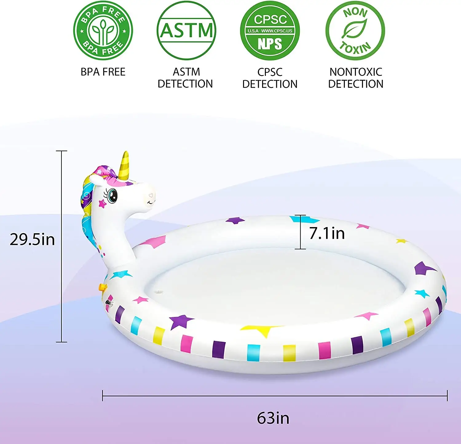 For Summer Inflatable Water Trampoline by Justware Toys 3