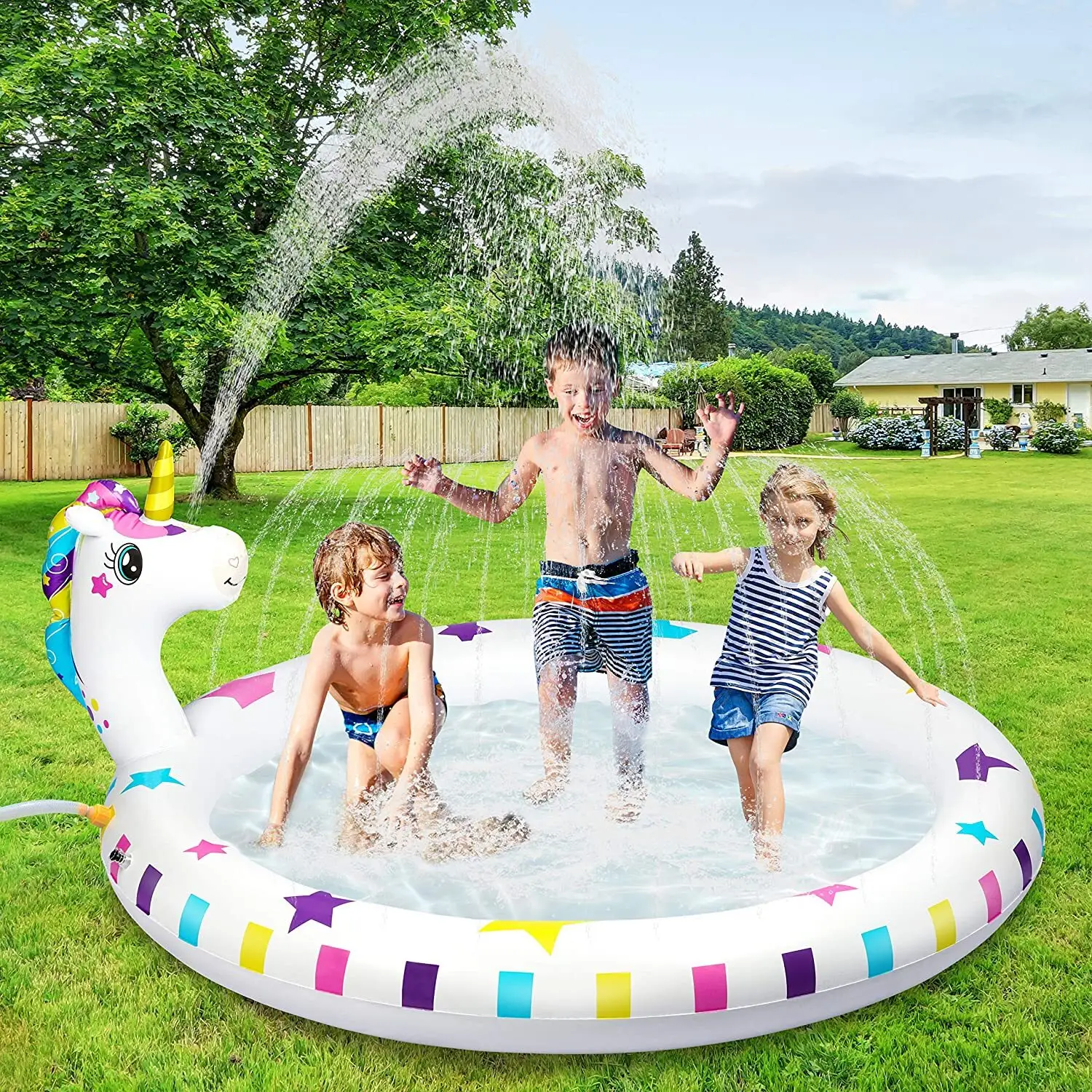 For Summer Inflatable Water Trampoline by Justware Toys 4