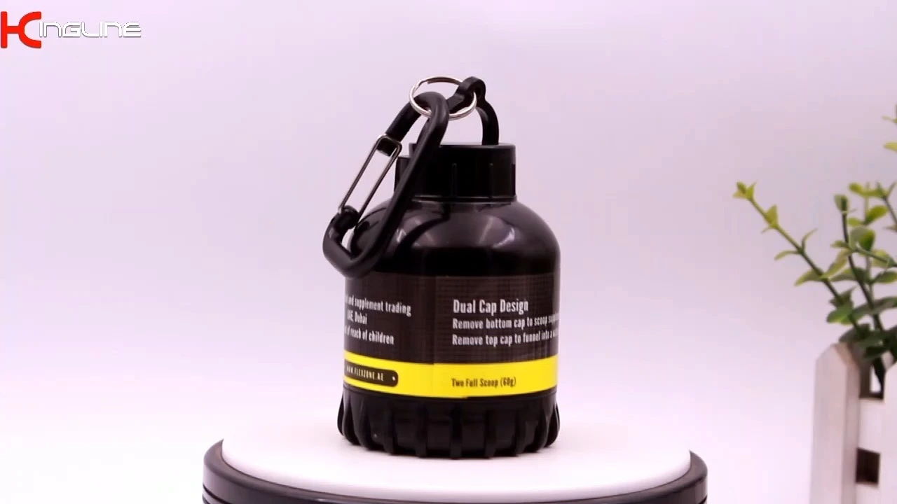 Банка для протеина KingLine с крючком для использования с шейкером для протеина 1