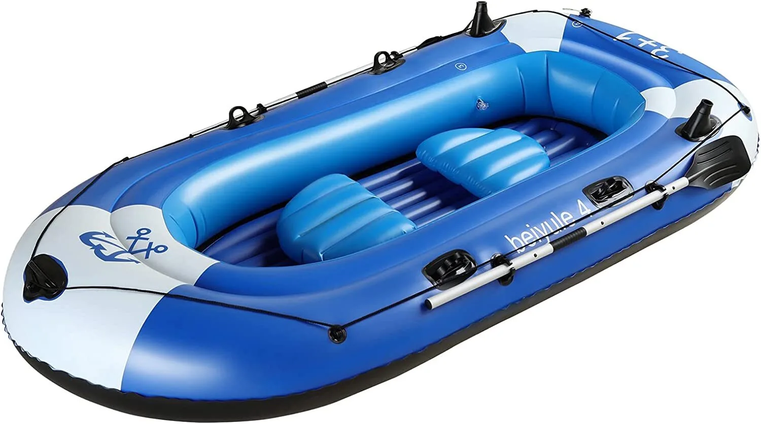 Inflatable Fishing Boat PVC Inflatable Boat Heavy Duty For Water Sport 1