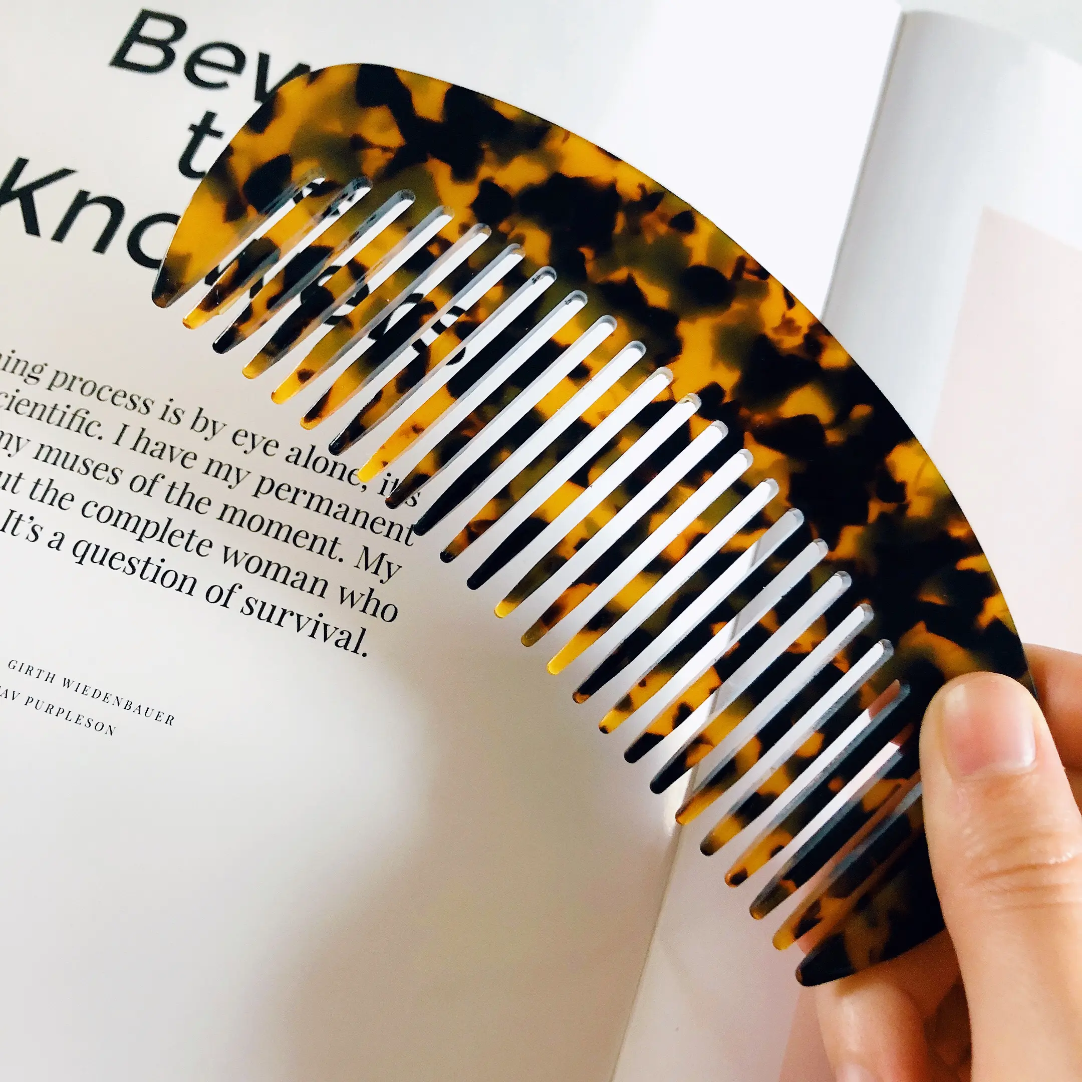 Bepoke Black Plastic Comb 8