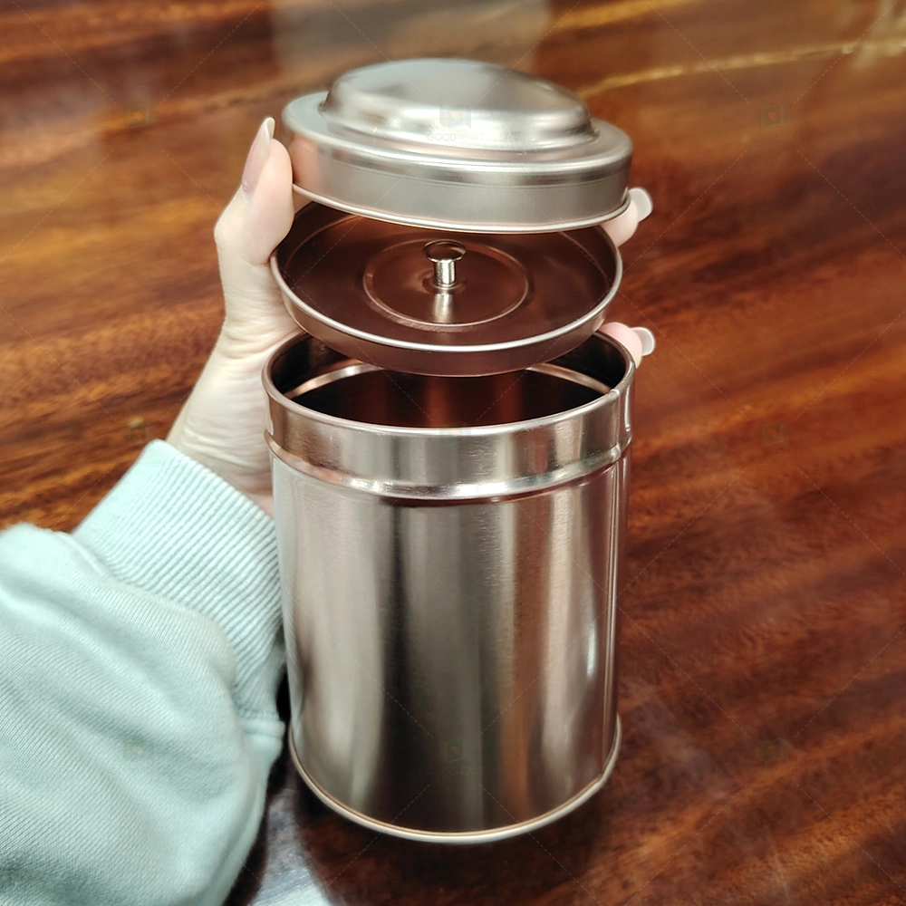 OEM Wholesale Food Grade Airtight Tea Gift Tin Packaging Metal Tea Coffee Cookie Custom Tin Can Box With Lid 1