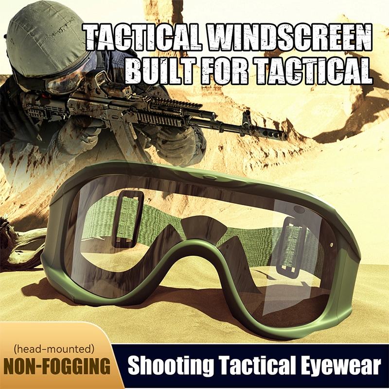 Tactical Glasses Impact Resistance Ballistic Anti-Fog Safety Goggles 3.5mm Lens 1