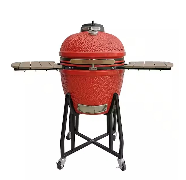 Barbecue da campeggio MCD da 22 pollici, griglia per barbecue Kamado in ceramica, barbecue da esterno a carbone, per 5-8 persone 1