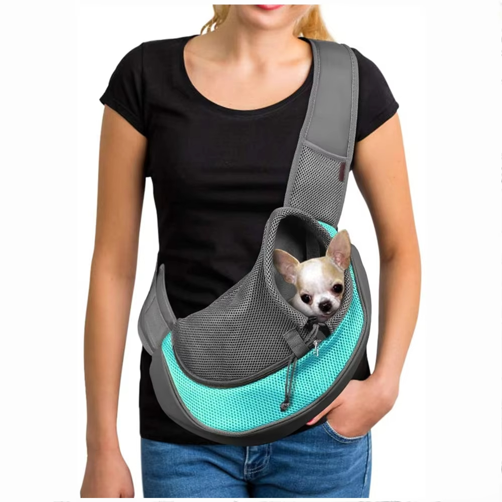 Mochila ajustable de viaje al aire libre personalizada de alta calidad azul cielo con cierre de cremallera con estampado de mascotas 1