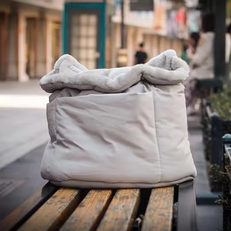 Grey-Hot sale Pet Carrier Backpack Warming Pet Front Backpack voor kleine katten en honden 1