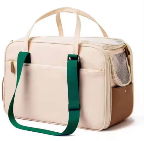 Green-Custom Double sided Opened Pet Carrier Breathable and Soft Pet Carrierr Pet Carrier handbag 1