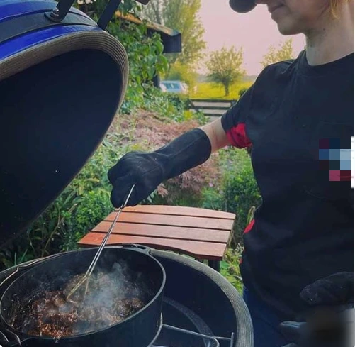 MCD 24 -дюймовый керамический портативный курильщик барбекю барбекю Argentina Grill Machin 1