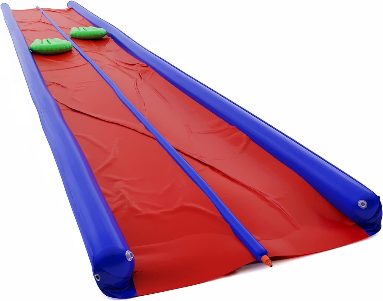 Toboágua inflável para crianças e adultos, jardim de corrida, toboáguas individuais, tapete de verão, brinquedos aquáticos com spray 1