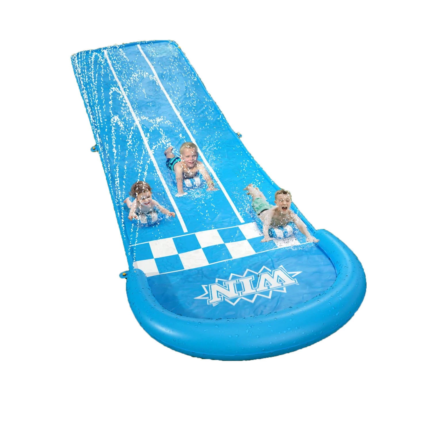 Giocattolo da Prato Scivolo e Scivolo - Scivolo d'Acqua Scivola e Scivolo per Bambini Adulti 20 Piedi Extra Lungo con Irrigatore 3 Bodyboard Giochi da Cortile 1