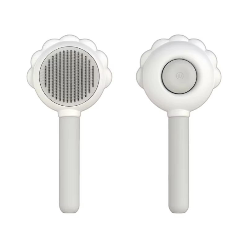 White-Pet Hair Removal Brush Cat Comb Floating Hair Cleaning Pet Needle Comb 1