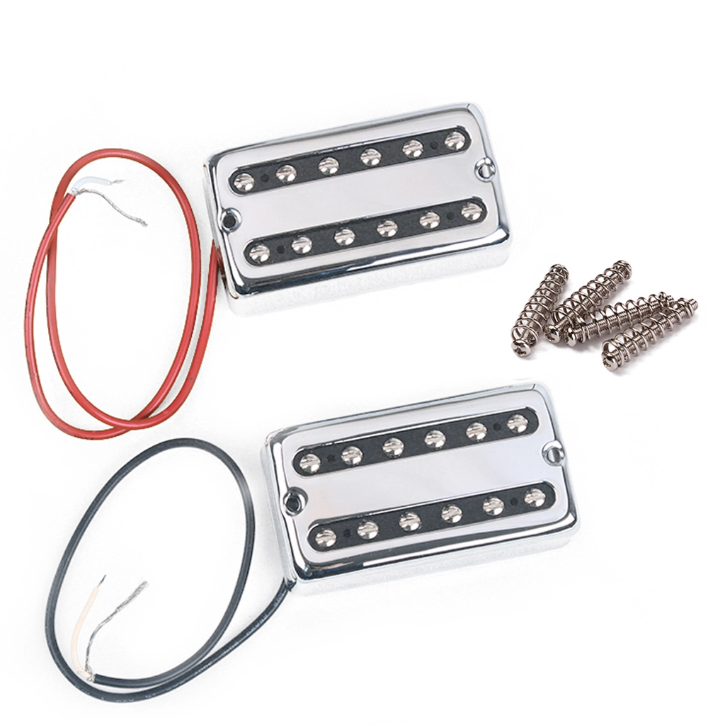 Ensemble de micros à double bobine pour guitare personnalisée, vente en gros, chrome 1