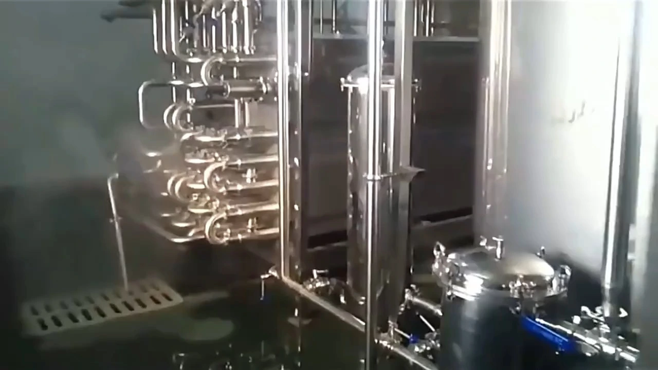 Máquina esterilizadora UHT para procesamiento de alimentos, pasteurizador de bebidas tipo tubo para leche, jugo, otros líquidos 1