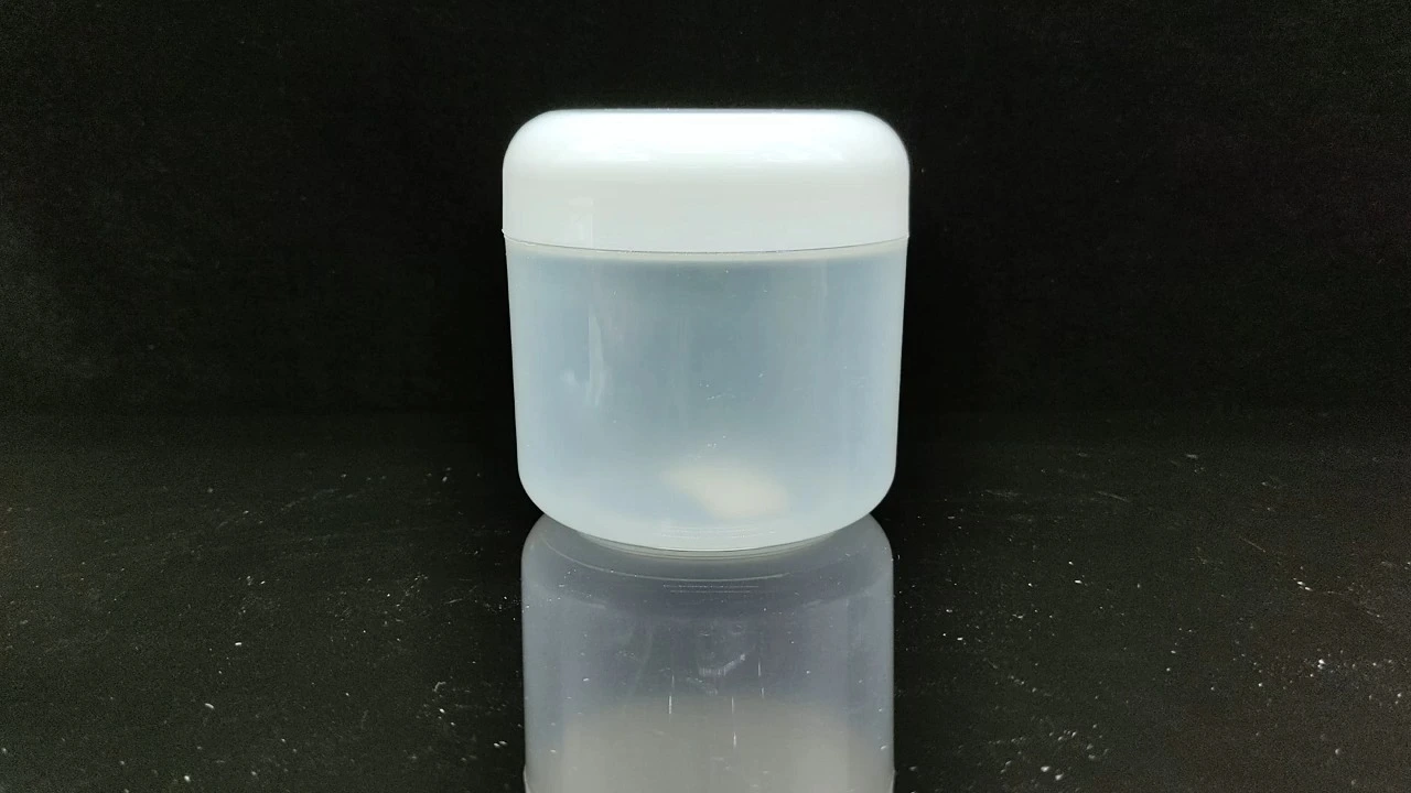 Glamorosos tarros de crema de PP blanco transparente y esmerilado de 300 g 1