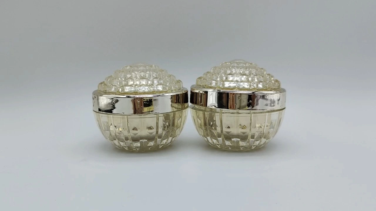 Glamorosos frascos de crema acrílicos de doble pared Diamond Radiance de 30 g. 1