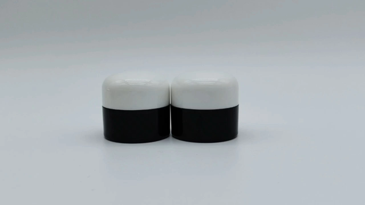 Glamorosa bolsa de muestra de 10 g de tarros de crema de PP azul 1