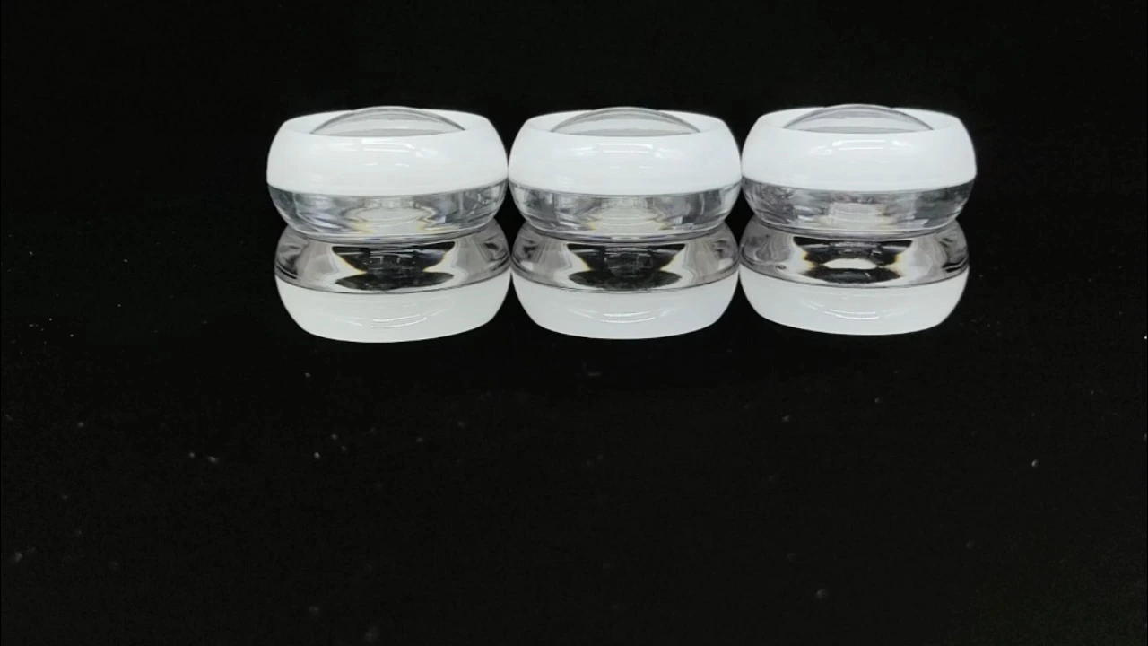 Glamorosos frascos de crema y cápsulas de PP blanco transparente de 50 g 1