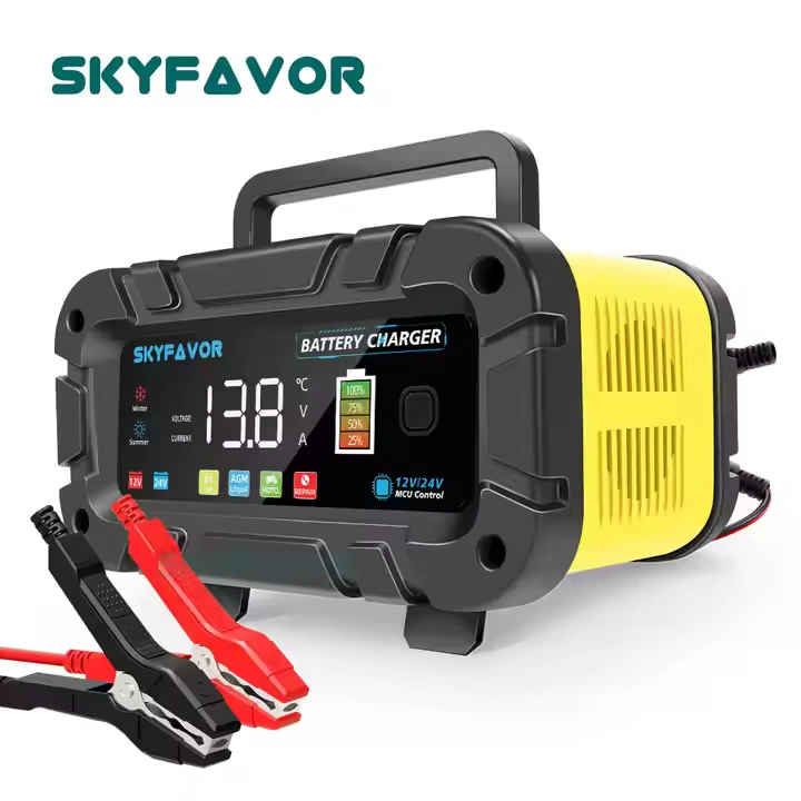 자동 스마트 12V 24V 배터리 충전기 12V 24V 20A 빠른 범용 lifepo4 납 산성 세류 충전기 자동차 오토바이 트럭 1