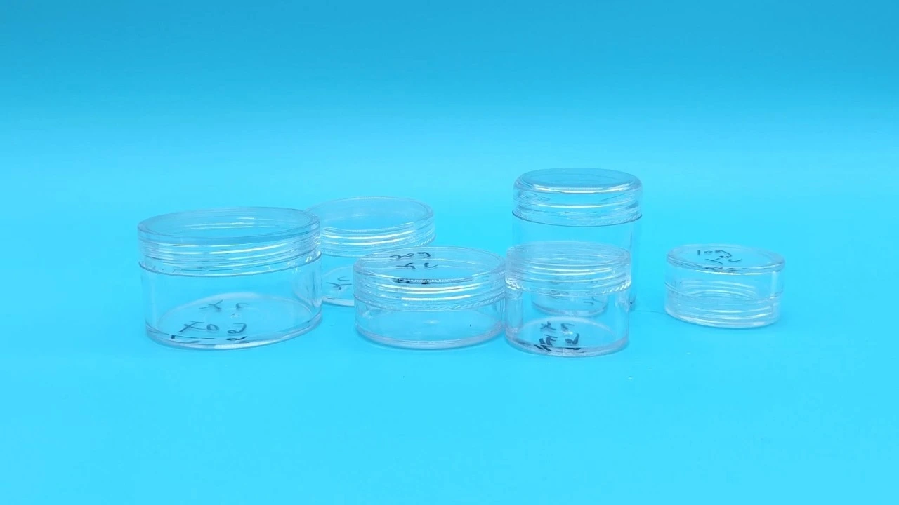 Tarro de crema de PET transparente Glamorous de 10 g, 15 g, 20 g, 30 g, 40 g y 50 g. 1
