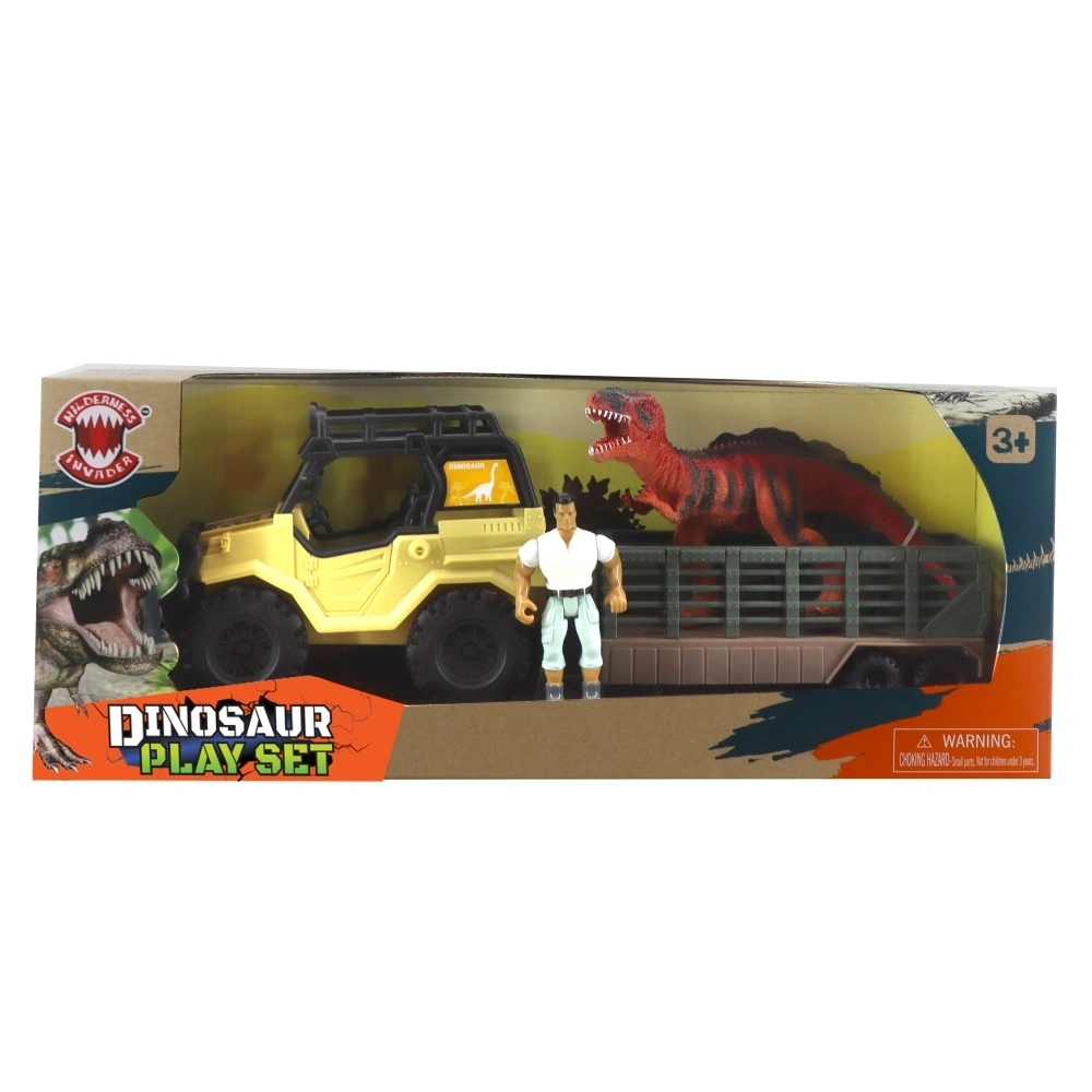 Set de decoración de mesa Jeep Trailer y dinosaurio 1