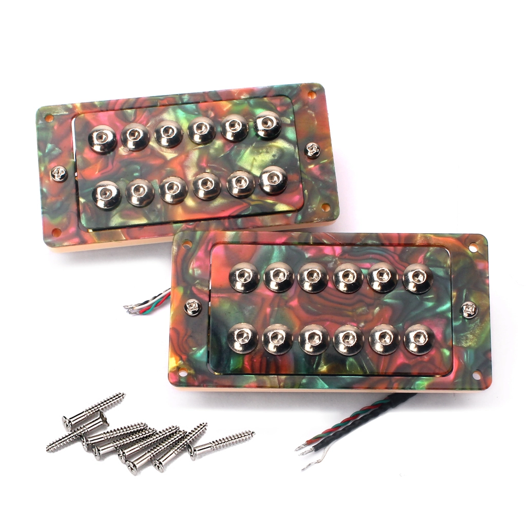Aimant en céramique de ramassage de Double bobine de guitare de couleur faite sur commande en gros pour les guitares électriques Gibson Les Paul/SG 1
