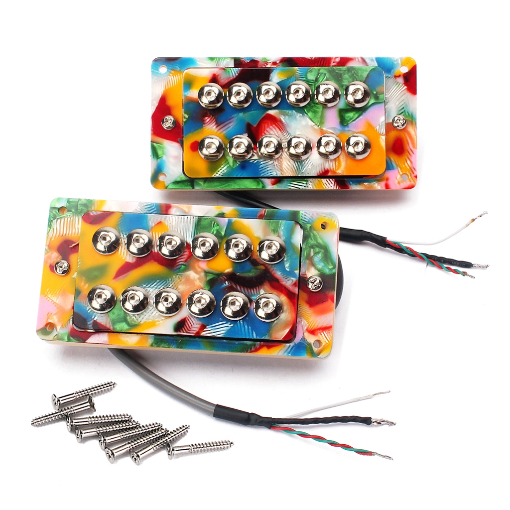 Pickup a doppia bobina con magnete in ceramica perla nera personalizzato all'ingrosso per chitarra elettrica Gibson Les Paul / SG 1