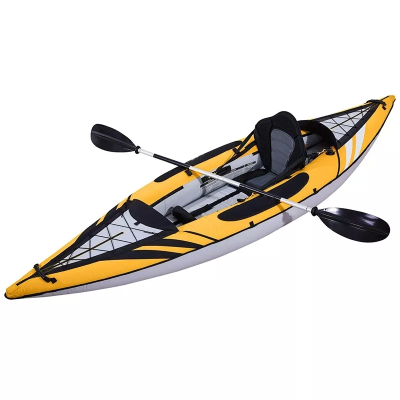Custom Inflatable Canoe 1 Person Plastic Kayak Water Sports Fishing Boat 1