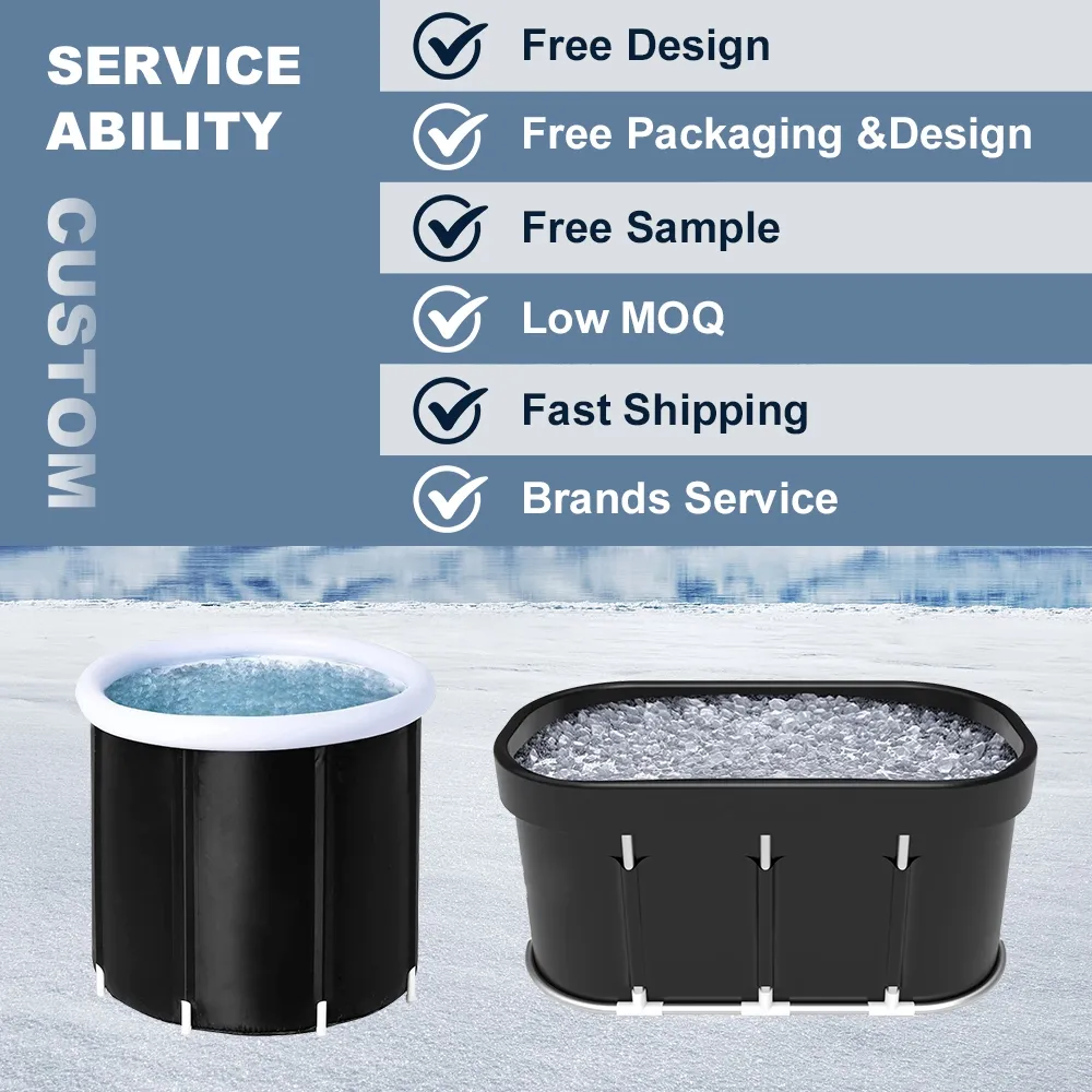 Baignoire à glace gonflable, nouvelle tendance, récupération, plongée froide, seau à glace, récupération d'athlète, baignoire de trempage Portable 3