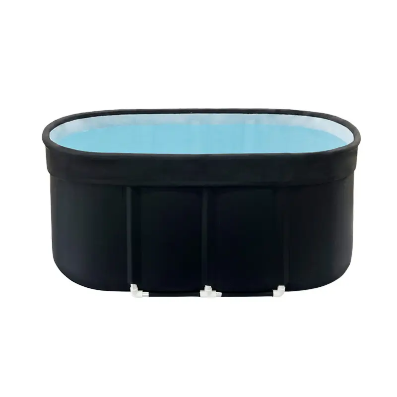 Baignoire de bain de glace ovale en gros pour athlètes, baignoire de récupération de glace, baignoire pliante de récupération d'athlète 1