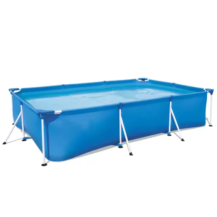 New Arrival Adult Metal Rectangular Frame Swimming Pool Above Ground Children's Swimming Pool 1
