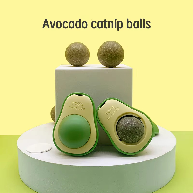 Mint ball-Wholesale new Avocado catnip balls Fun from Hi toy Avocado Fun cat catnip balls 1