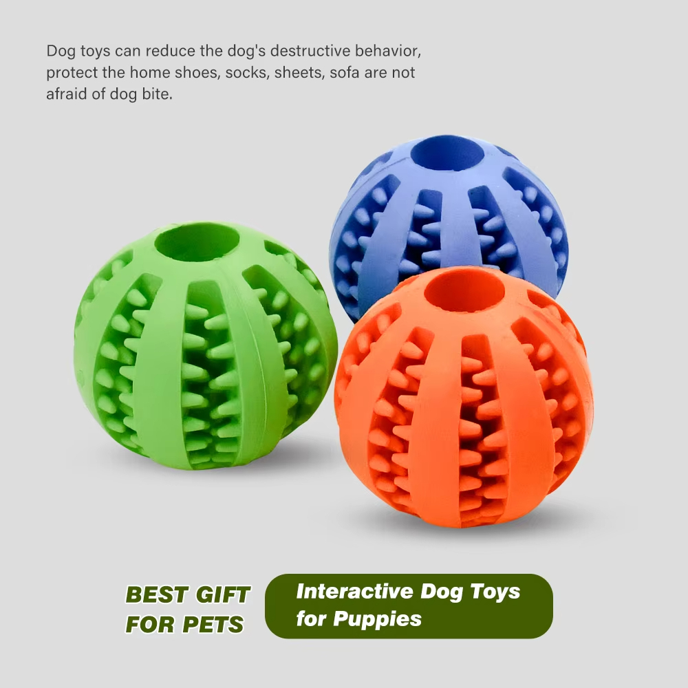 Orange-New Products Various Color Roller Dog Ball Interactive Dog Toy Safe Non-Toxic Bite Resistant Slow Feeder For Pets 1