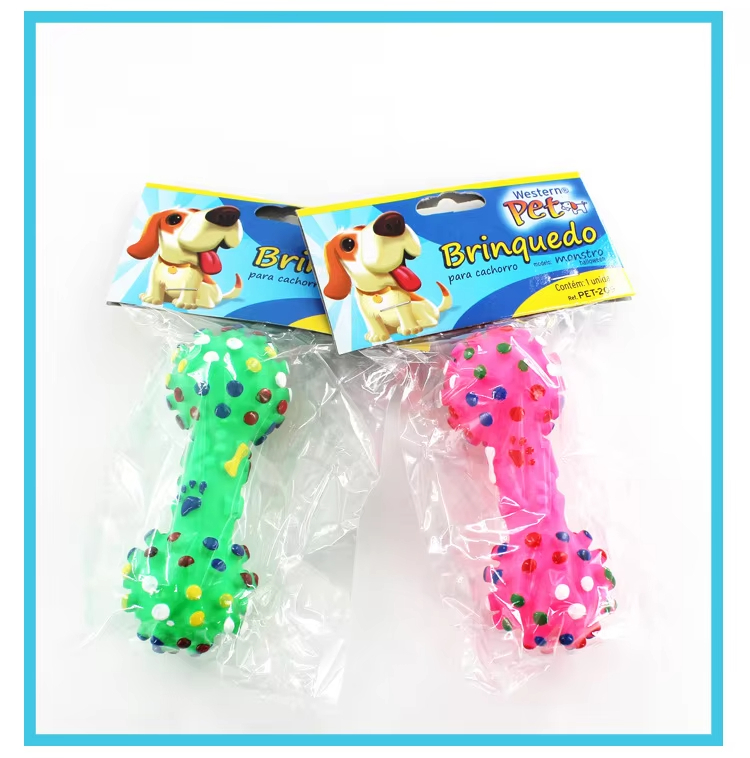 Pink-Plush Pet Exercise Toys Squeaking Toy Interactive vinyl Toy for Indoor Dog 1