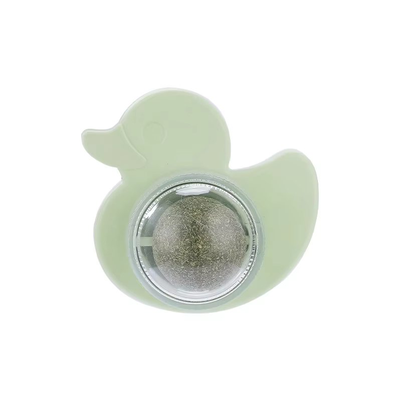 Green-Wholesale Rotatable Catnip Wall Balls Cat Teeth Cleaning Toy Interactive Catnip Ball Cats Mint Toys 1
