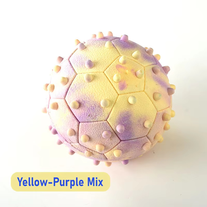 Purple -Wholesale Hot selling Spike Tennis TPR Burr Decompression Ball Soft Rubber Release Fidget Ball 1