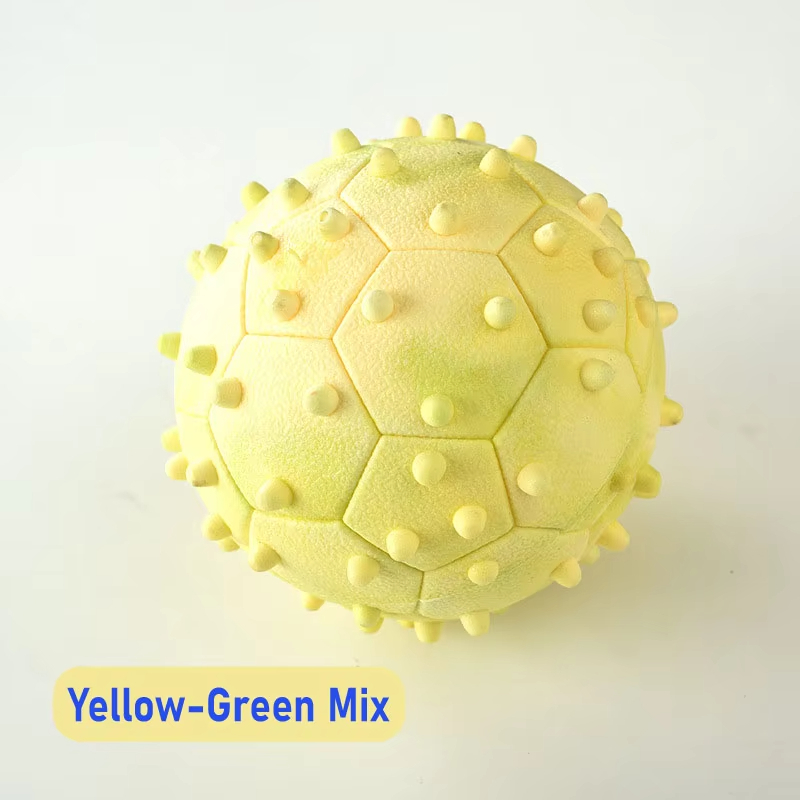 Yellow-Bite resistant teething pet training puppy puppy Golden Retriever Teddy self high relief hollow out football 1